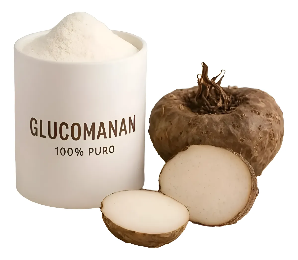 Glucomanana, fibra extraída da raiz de konjac