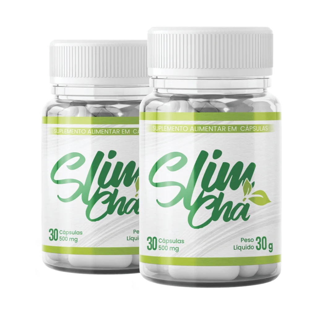 SlimChá, kit com 2 potes de 30 cápsulas cada